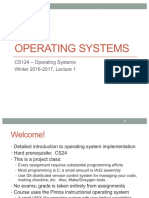 CS124 - Operating Systems Winter 2016-2017, Lecture 1