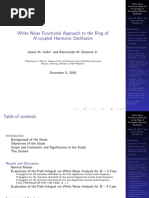 White Noise Functional Approach To The Ring Of: N-Coupled Harmonic Oscillators