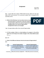 Assignment - Memory - Management