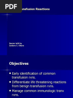 Blood Transfusion Reactions