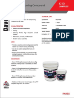 Hybrid PU Waterproofing Compound: Dampflex