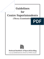 Guideline-for-Centre Suptd - (Theory) NIOS PDF