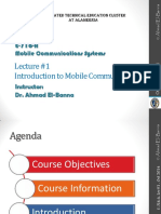 Lecture #1 Introduction To Mobile Communication