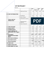 Profitibility of The Project: (All Values in Lacs of Rupees)