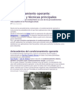 Condicionamiento - Operante - Conceptos - y - Te Clinica 2 PDF