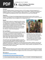 Acota: Africa Contingency Operations Training and Assistance