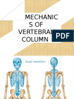 Biomechanics of The Vertebral Column