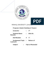 Nature of Contracts in IBF