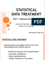 Statistical Data Treatment: - Part 1 (Manual Calculations)