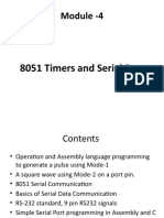 Module - 4: 8051 Timers and Serial Port