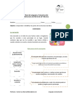 (Guía 6) 5to Básico Guía de Lenguaje Estructura de La Narración