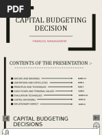 Financial Management-Capital Budgeting