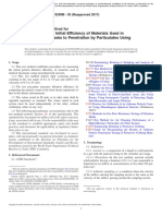 Determining The Initial Efficiency of Materials Used in Medical Face Masks To Penetration by Particulates Using Latex Spheres