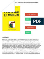 Carburants Et Moteurs, Tome 1. Technologies. Energie. Environnement PDF - Télécharger, Lire