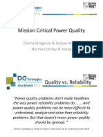 Data Centre Strategics Auckland Presentation - Mission Cirtical Power Quality (NDY) 20110525 - UPDATED