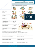 Prepositions of Place Interactive Worksheet