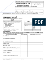 Devoir - Synthèse - N - 3 - Bac Si PDF