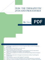 Application: The Therapeutic Techniques and Procedures: Marvic Joy N. Ferrer