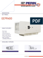 GEPR400: Generating Set Model