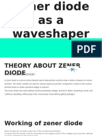 Zener Diode As A Waveshaper