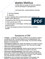 Diabetes Mellitus: - Classification