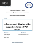 Le Financement Désintermédié - Support de Fonds OPCR, OPCI