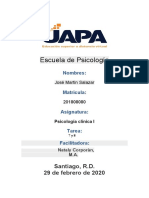 Tarea 7 y 8 Psicologia Clinica 1