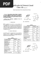 Preinforme Amlificador de Potencia Lineal