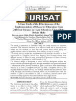 A Case Study of The Effectiveness of The Implementation of Character Education From Different Streams in High Schools in Ujung Batu, Rokan Hulu