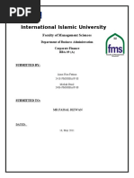 International Islamic University: Faculty of Management Sciences