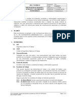 HHE-P-SSOMA-03 Investigación de Incidentes, Accidentes y Enfermedades Ocupacional