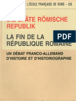 La fin de la Republique Romaine (фр. и нем яз.)