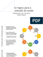 OITO REGRAS PARA A MANUTENÇÃO DA SAÚDE - Meditando Sobre A Vida