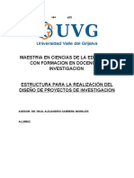 Formato para El Diseño de Proyecto de Investigacion