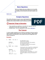 Single Variable Algebra