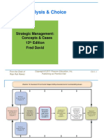 Strategy Analysis & Choice: Strategic Management: Concepts & Cases 13 Edition Fred David