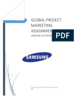 Global Project Marketing Assignment 2: Samsung Electronics