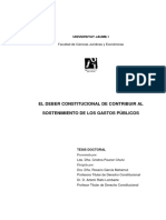 El Deber Constitucional de Contribuir Al Sostenimiento de Los Gastos Públicos - Cristina Pauner Chulvi PDF