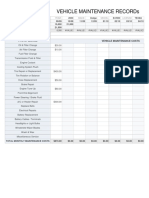 Vehicle Maintenance Log