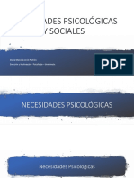 Necesidades Psicológicas y Sociales