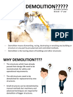 What Is Demolition?????: By-Esthar Veronica M.Arch - 1 Year