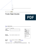 Weekly Flight Schedule: Search The PIA Website