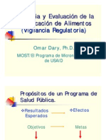 Vigilancia Regulatoria Alimentos