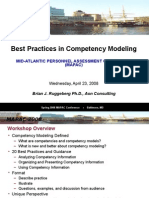 MAPAC Workshop Presentation - Best Practices in Competency Modeling