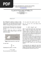 Floatation and Stability: What Is It?