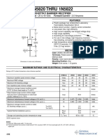 1N5820 THRU 1N5822: Schottky Barrier Rectifier