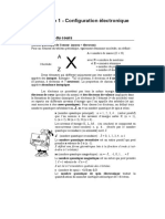 Chapitre 1 - Configuration Électronique PDF