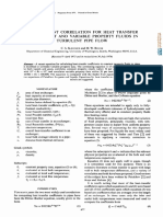 A Conveniet Correlation For Heat Transfer To Constant and Variable Property Study in Turbulent Pipe Flow PDF