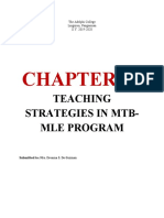 Teaching Strategies in Mtb-Mle Program: The Adelphi College Lingayen, Pangasinan S.Y. 2019-2020