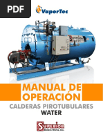 Manual de Operación de Calderas Pirotubulares Water SBW and Vaportec PDF